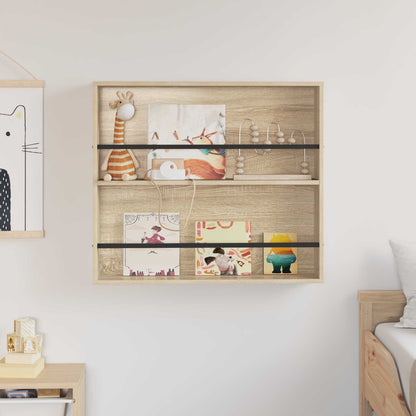 Tijdschrift Rek Bewerkt Hout 1 80 x 12 x 70 cm Sonoma eiken