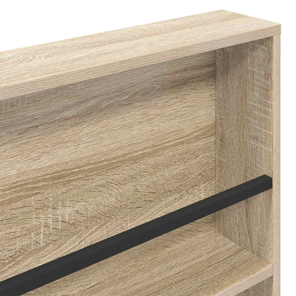 Tijdschrift Rek 2 Pcs Bewerkt Hout 80 x 12 x 70 cm Sonoma eiken
