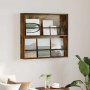 Tijdschriftrek 80x12x70 cm gerookt eiken bewerkt hout