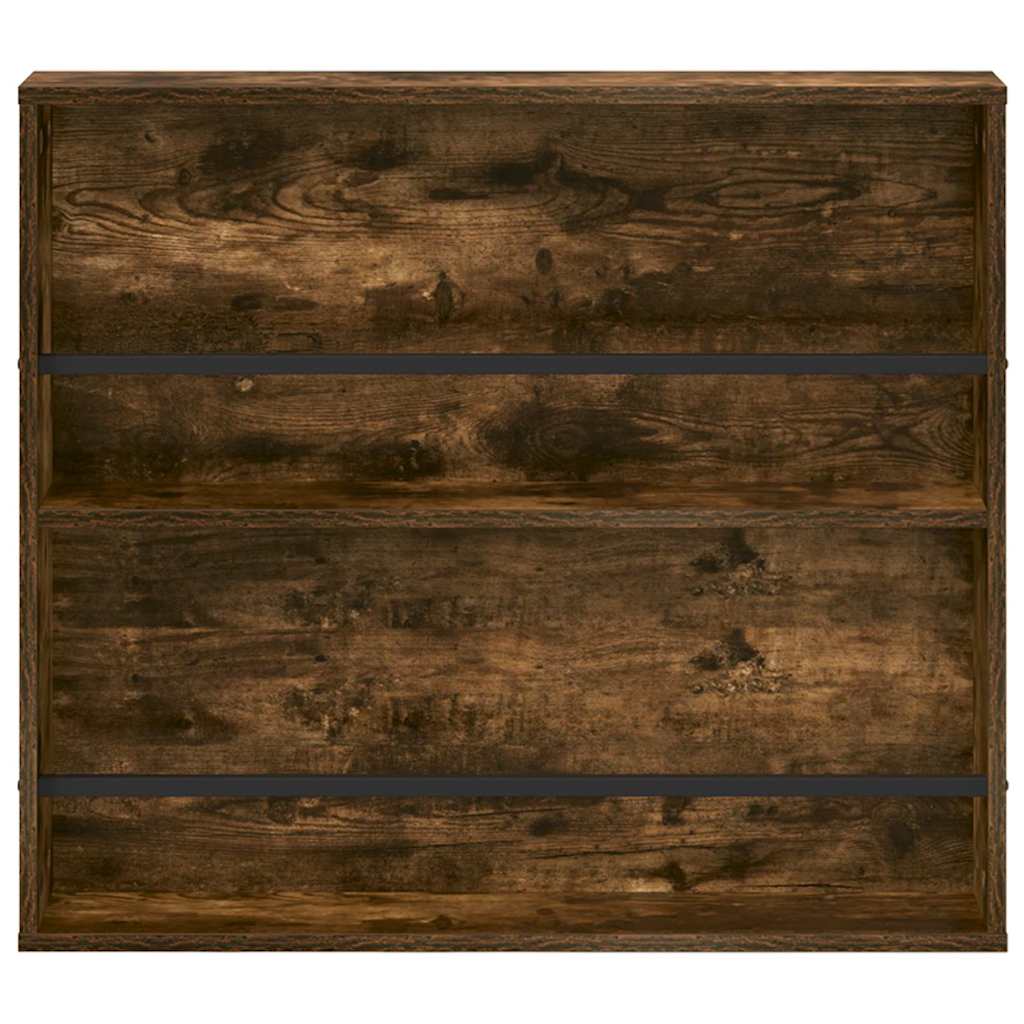 Tijdschrift Rek Met Plank 2 Pcs 80 x 12 x 70 cm Gerookt eiken