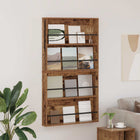 Tijdschrift Rek 2 stuks 80x12x70 cm oud hout bewerkt hout