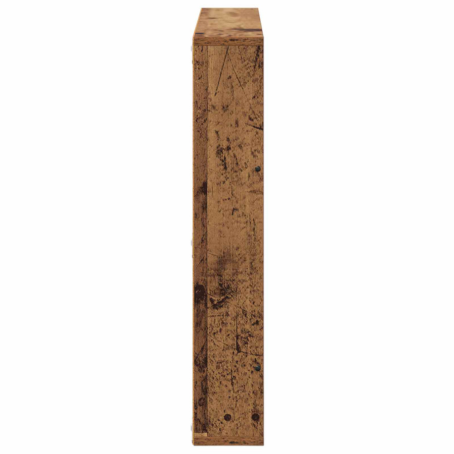 Tijdschrift Rek 2 Pcs Oudhout Bewerkt Hout 80 x 12 x 70 cm Oud hout
