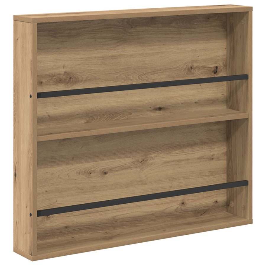 Tijdschrift Rek Met Plank 2 Pcs Artisan Eiken 80 x 12 x 70 cm artisanaal eikenkleurig