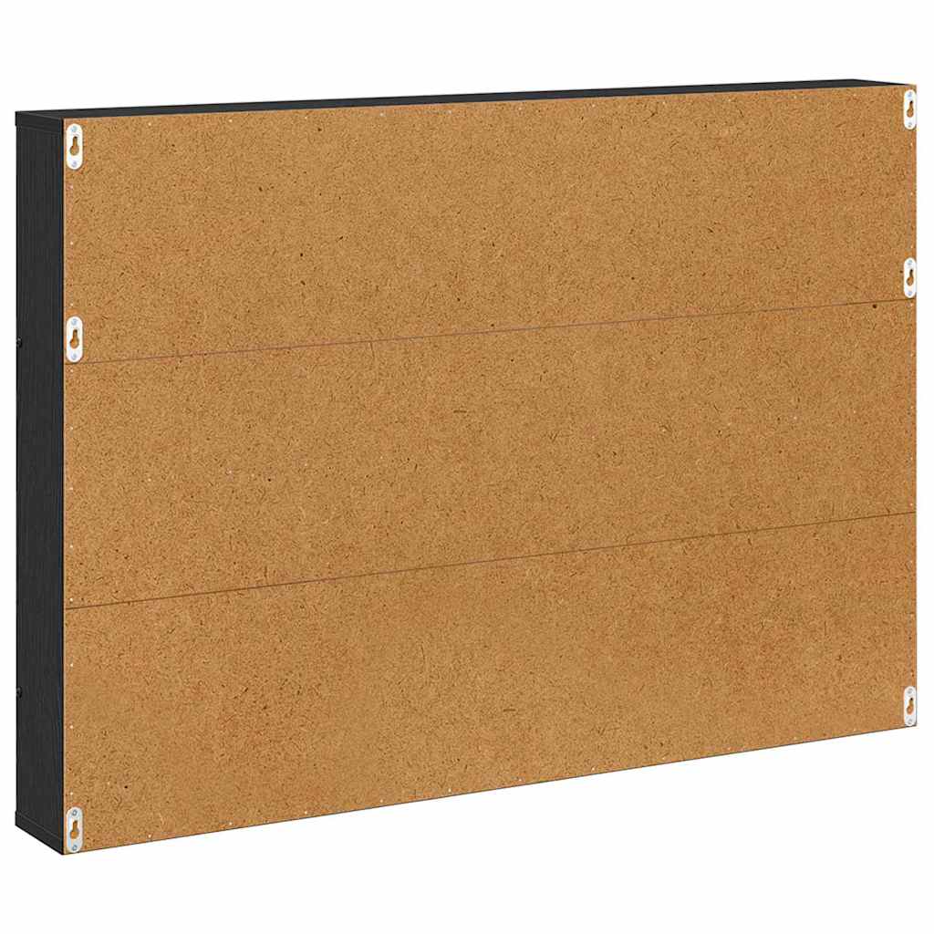 Tijdschrift Rek Bewerkt Hout 1 100 x 12 x 70 cm Zwart eiken