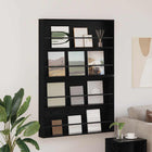 Tijdschriftenrek set van 2 zwart eiken 100x12x70 cm