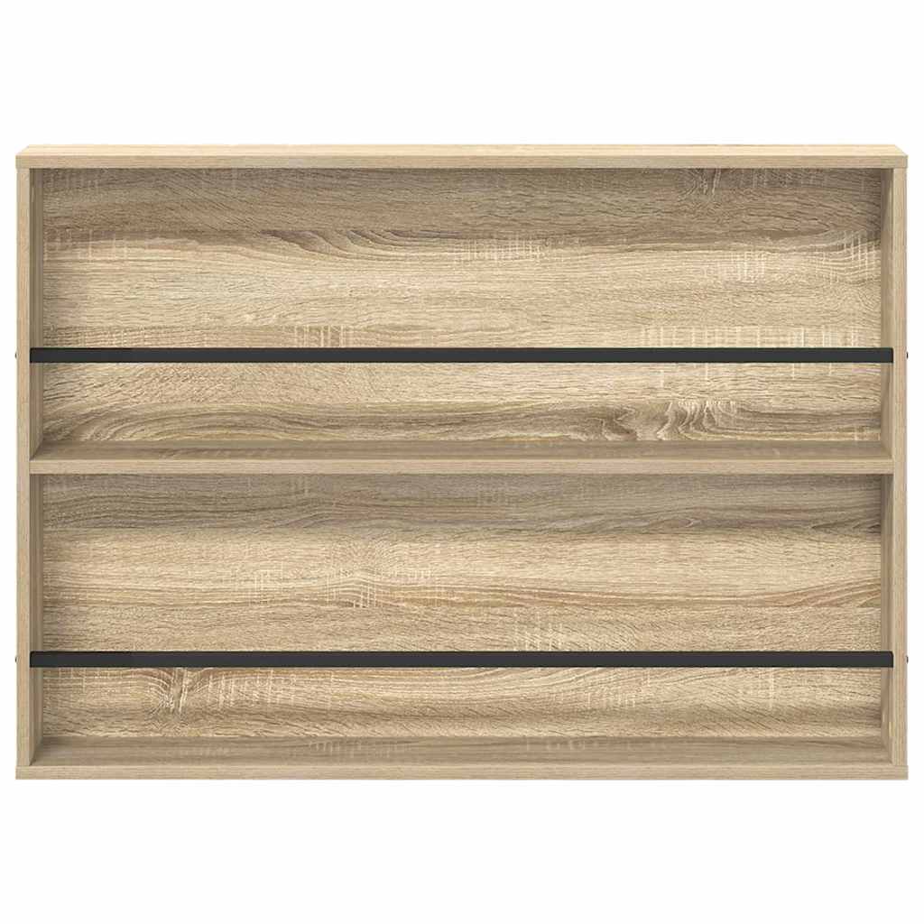 Tijdschrift Rek Met Plank 2 Pcs 100 x 12 x 70 cm Sonoma eiken