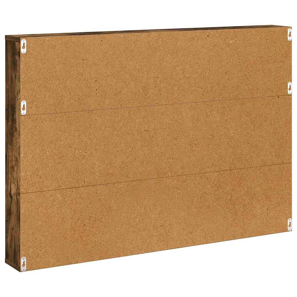 Tijdschrift Rek Bewerkt Hout 1 100 x 12 x 70 cm Gerookt eiken