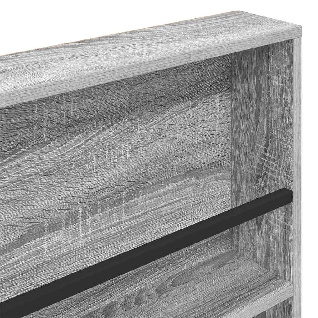 Tijdschrift Rek Bewerkt Hout 1 100 x 12 x 70 cm Grijs sonoma
