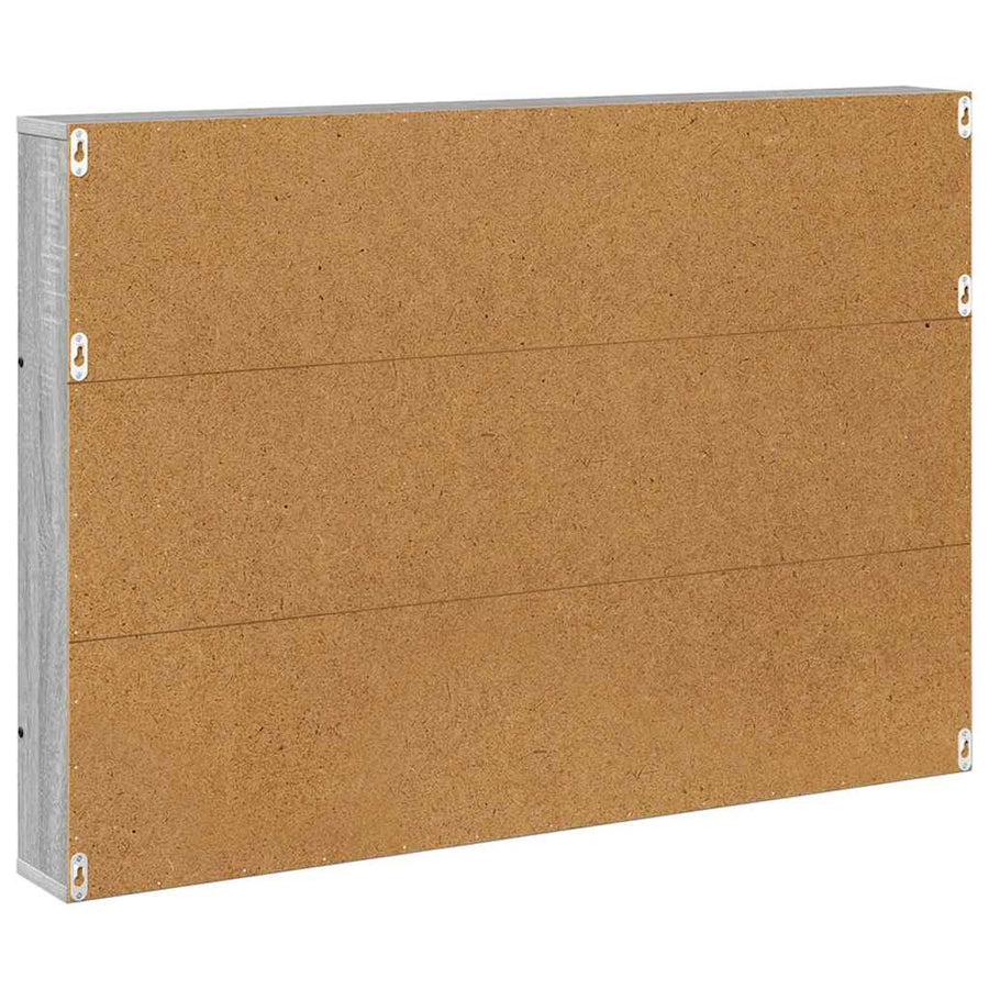 Tijdschrift Rek Met Plank 2 Pcs 100 x 12 x 70 cm Grijs sonoma