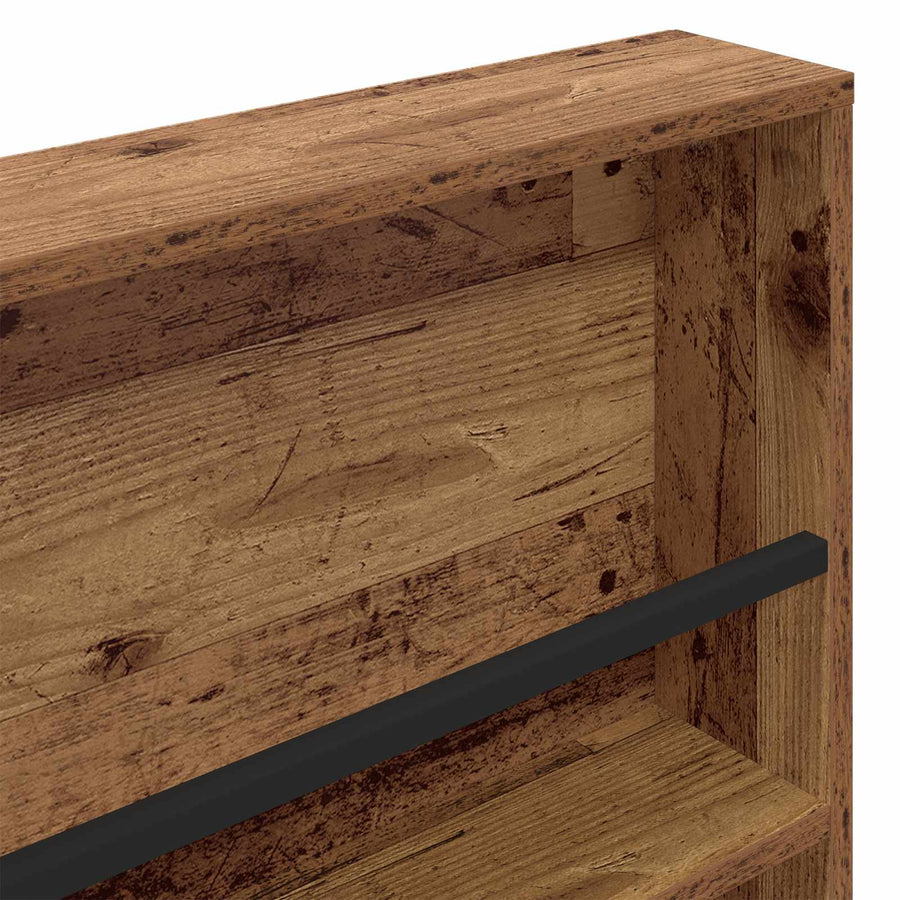 Tijdschrift Rek Met Plank Oudhout Bewerkt Hout 1 100 x 12 x 70 cm Oud hout