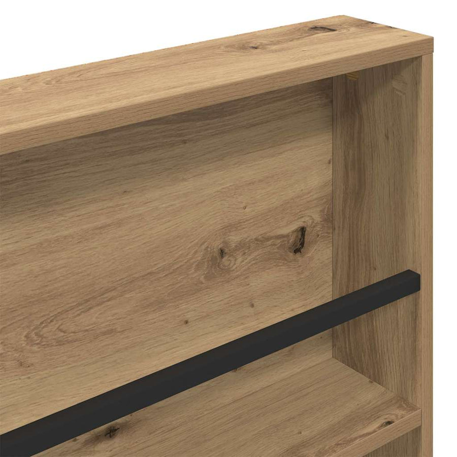 Tijdschrift Rek Artisan Eiken Bewerkt Hout 1 100 x 12 x 70 cm artisanaal eikenkleurig