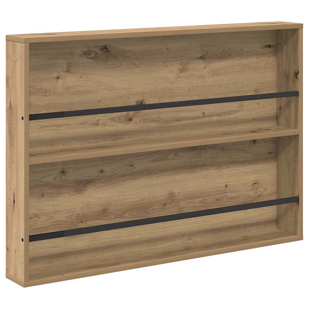 Tijdschrift Rek Artisan Eiken Bewerkt Hout 1 100 x 12 x 70 cm artisanaal eikenkleurig