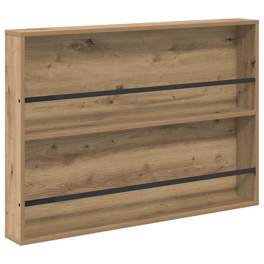 Tijdschrift Rek Artisan Eiken Bewerkt Hout 1 100 x 12 x 70 cm artisanaal eikenkleurig