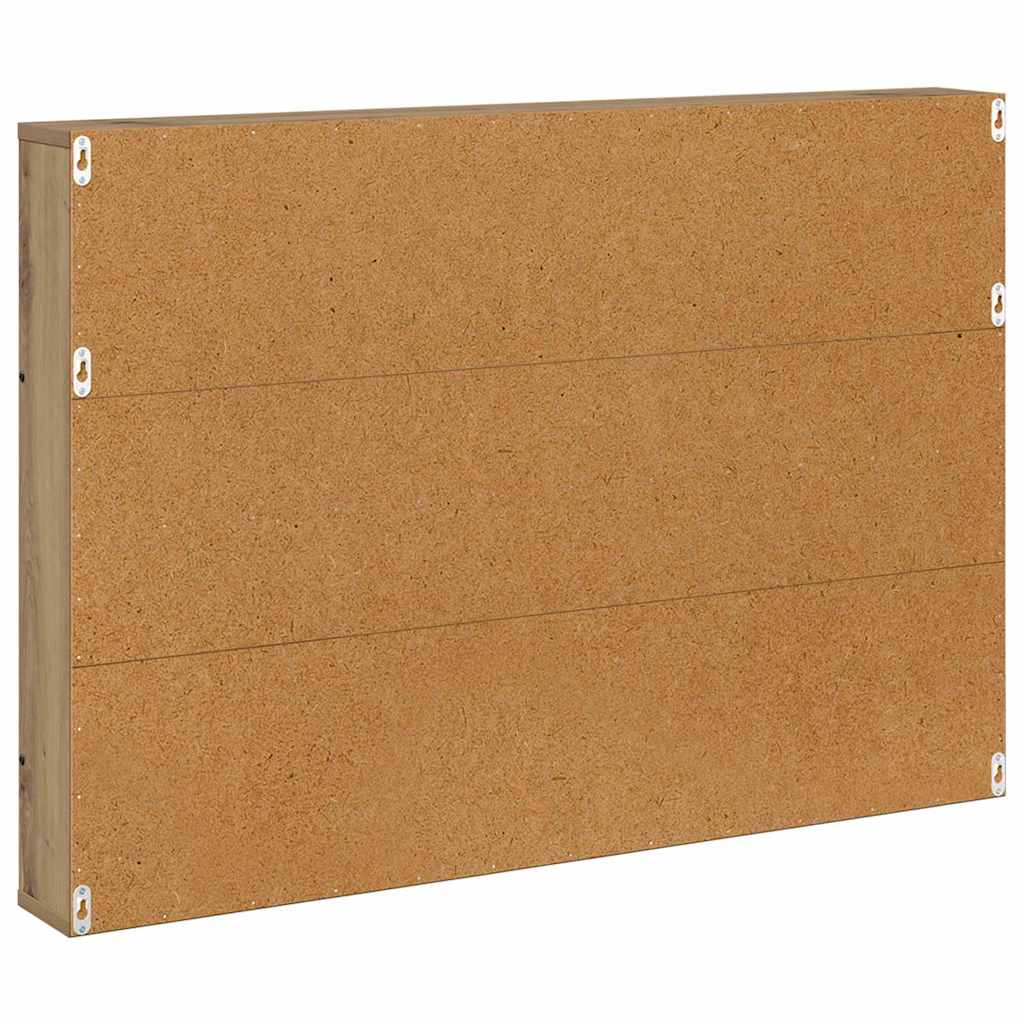 Tijdschrift Rek Artisan Eiken Bewerkt Hout 1 100 x 12 x 70 cm artisanaal eikenkleurig