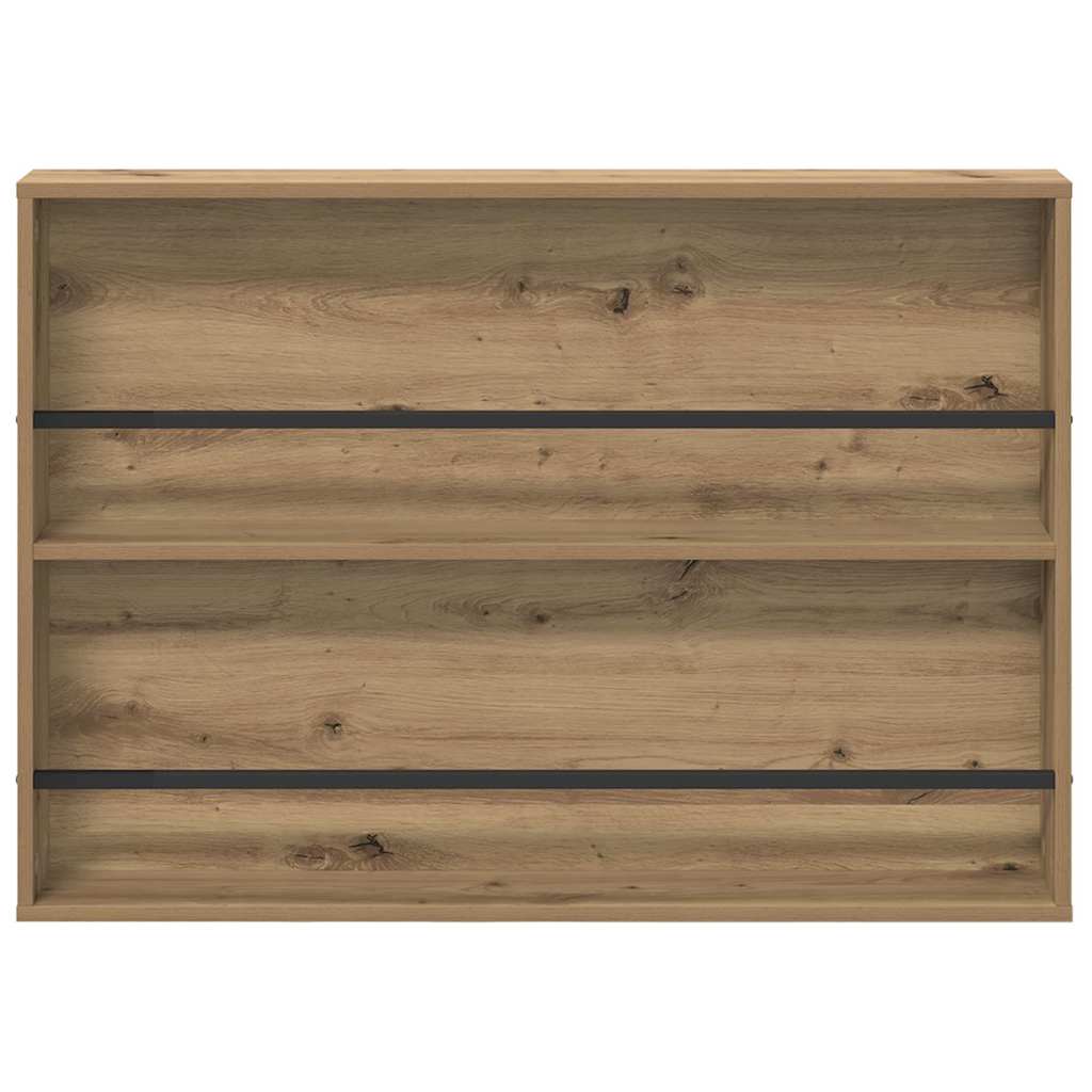 Tijdschrift Rek Artisan Eiken Bewerkt Hout 1 100 x 12 x 70 cm artisanaal eikenkleurig