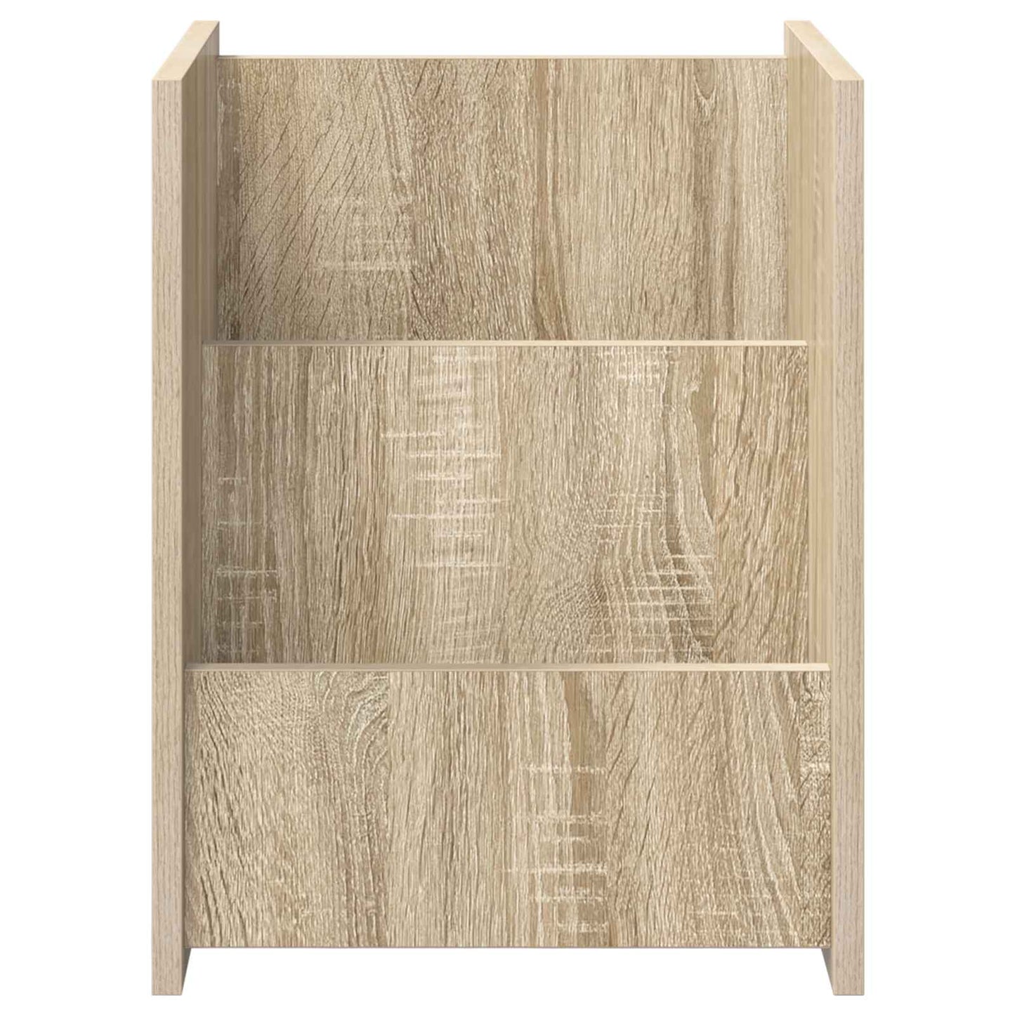 Bijzettafel Met Plank 35 X 35 X 45 Cm Bewerkt Hout Sonoma eiken