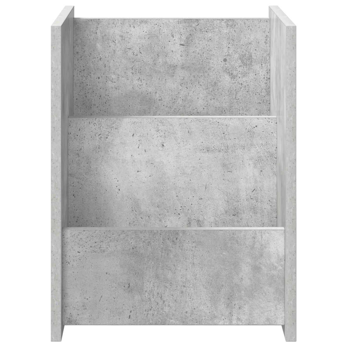 Bijzettafel Met Plank Beton Grijs 35 X 35 X 45 Cm Bewerkt Hout Betongrijs