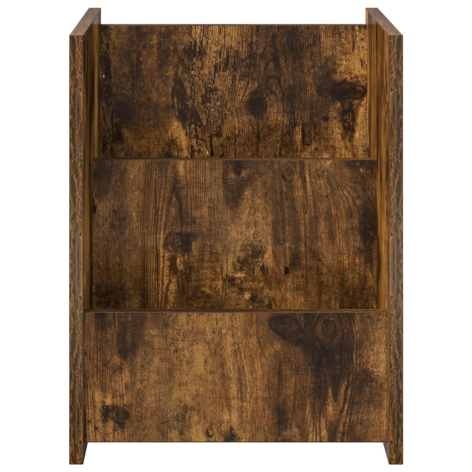 Bijzettafel 35 X 35 X 45 Cm Bewerkt Hout Gerookt eiken