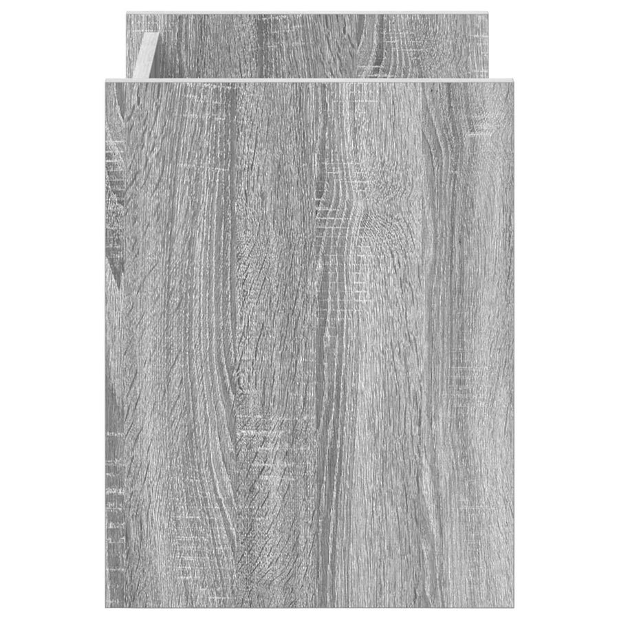 Bijzettafel Met Plank 35 X 35 X 45 Cm Bewerkt Hout Grijs sonoma