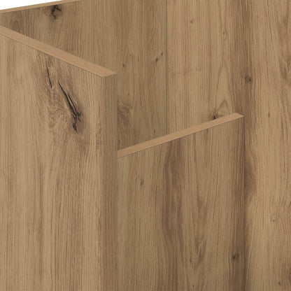 Bijzettafel Artisan Eiken 35 X 35 X 45 Cm Bewerkt Hout artisanaal eikenkleurig
