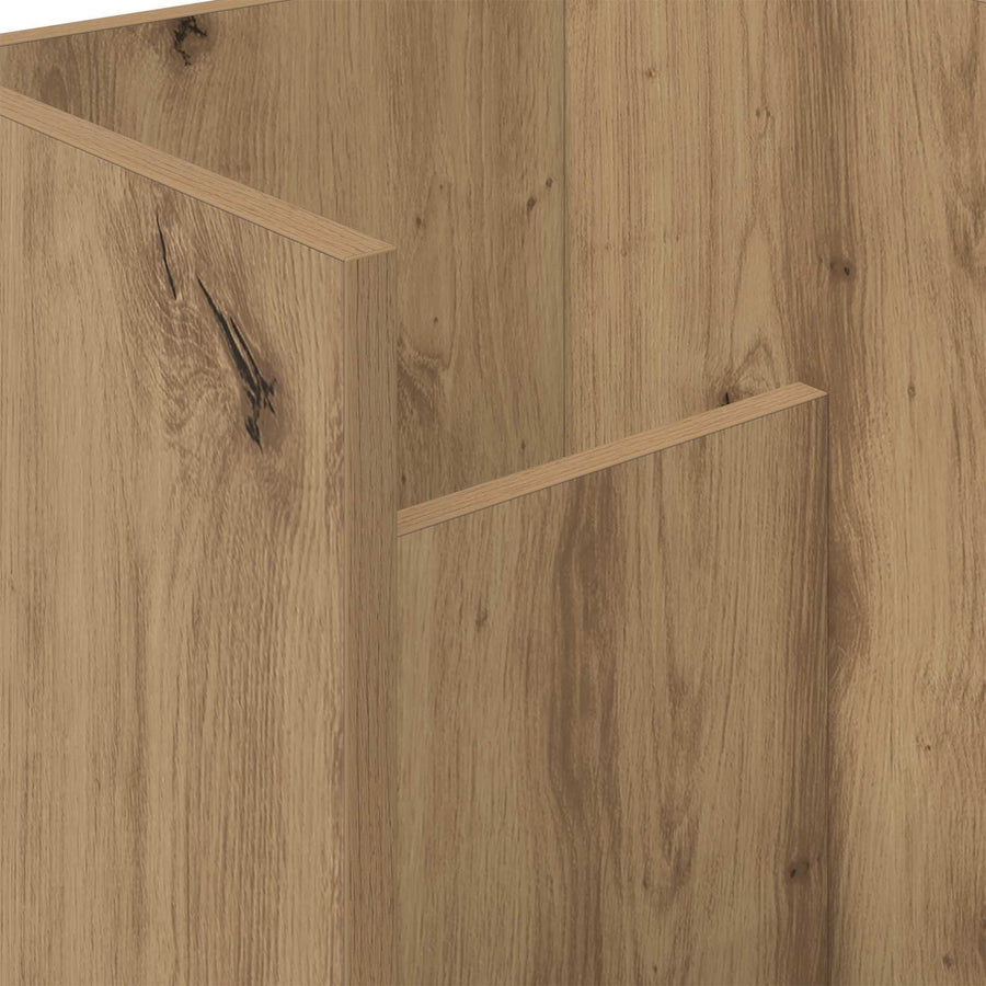 Bijzettafel Artisan Eiken 35 X 35 X 45 Cm Bewerkt Hout artisanaal eikenkleurig