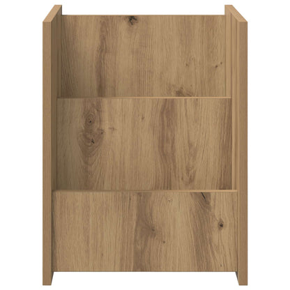 Bijzettafel Artisan Eiken 35 X 35 X 45 Cm Bewerkt Hout artisanaal eikenkleurig