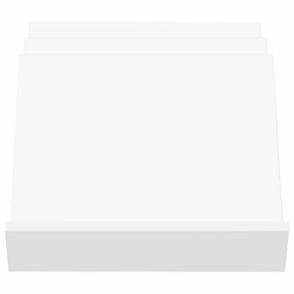 Bijzetkast Met Plank 57,5 X 40 X 42 Cm Bewerkt Hout 40 x 53 x 28,5 cm Wit
