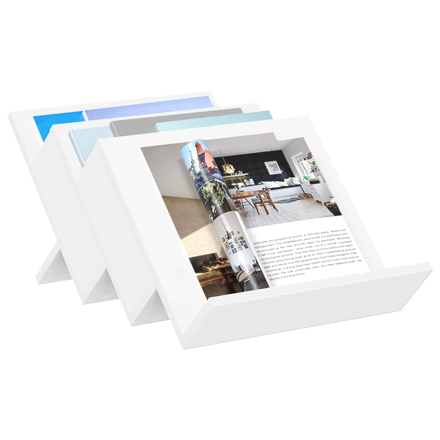 Bijzetkast Met Plank 57,5 X 40 X 42 Cm Bewerkt Hout 40 x 53 x 28,5 cm Wit