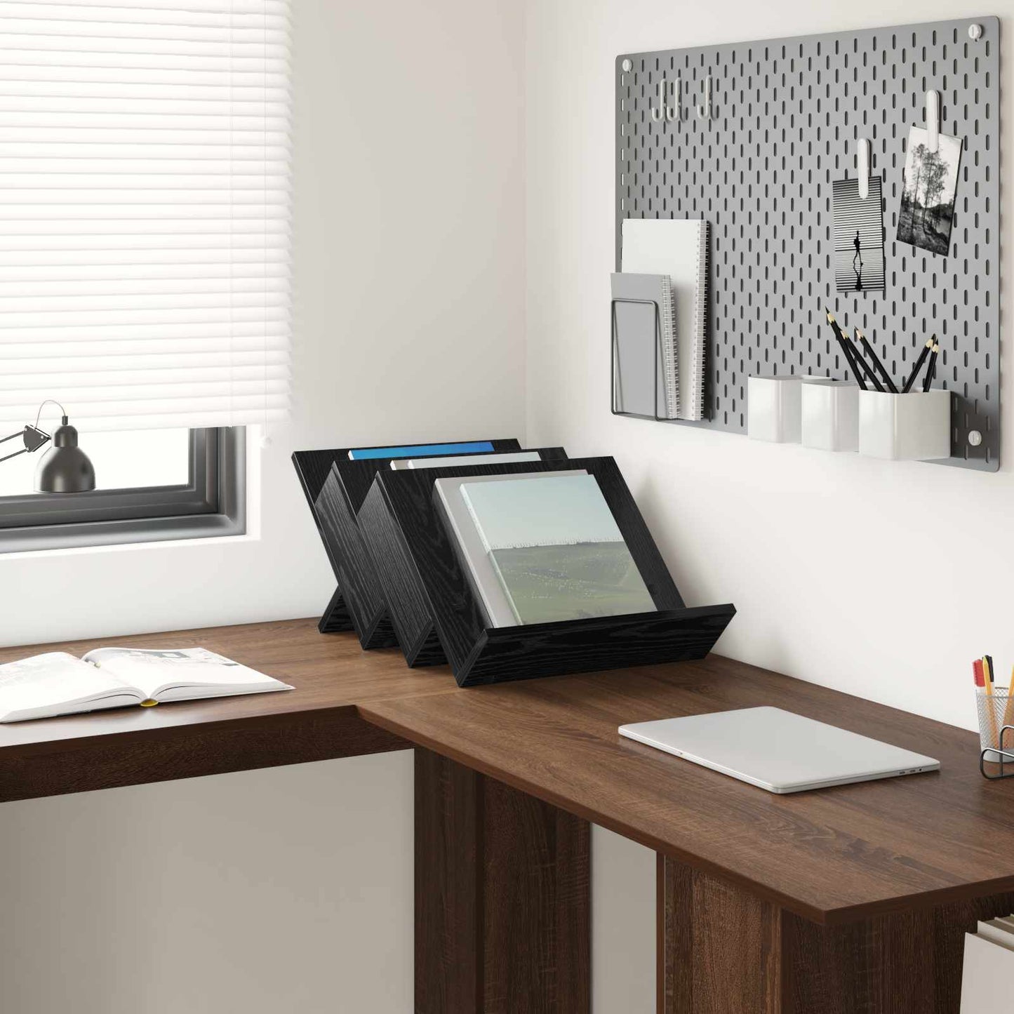 Bijzetkast Met Plank 57,5 X 40 X 42 Cm Bewerkt Hout 40 x 53 x 28,5 cm Zwart eiken
