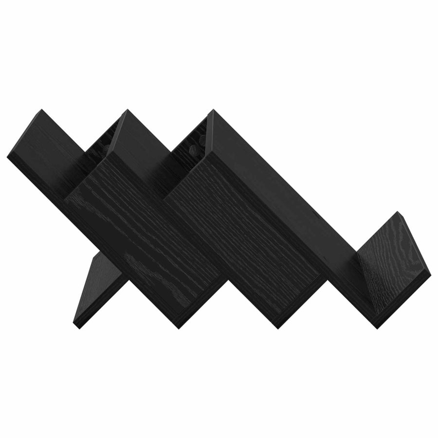 Bijzetkast Met Plank 57,5 X 40 X 42 Cm Bewerkt Hout 40 x 53 x 28,5 cm Zwart eiken