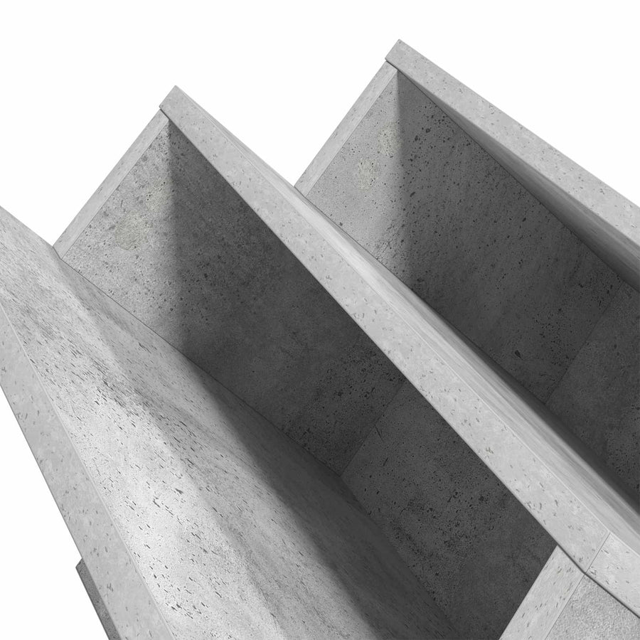 Bijzetkast Met Plank Beton Grijs 57,5 X 40 X 42 Cm Bewerkt Hout 40 x 53 x 28,5 cm Betongrijs