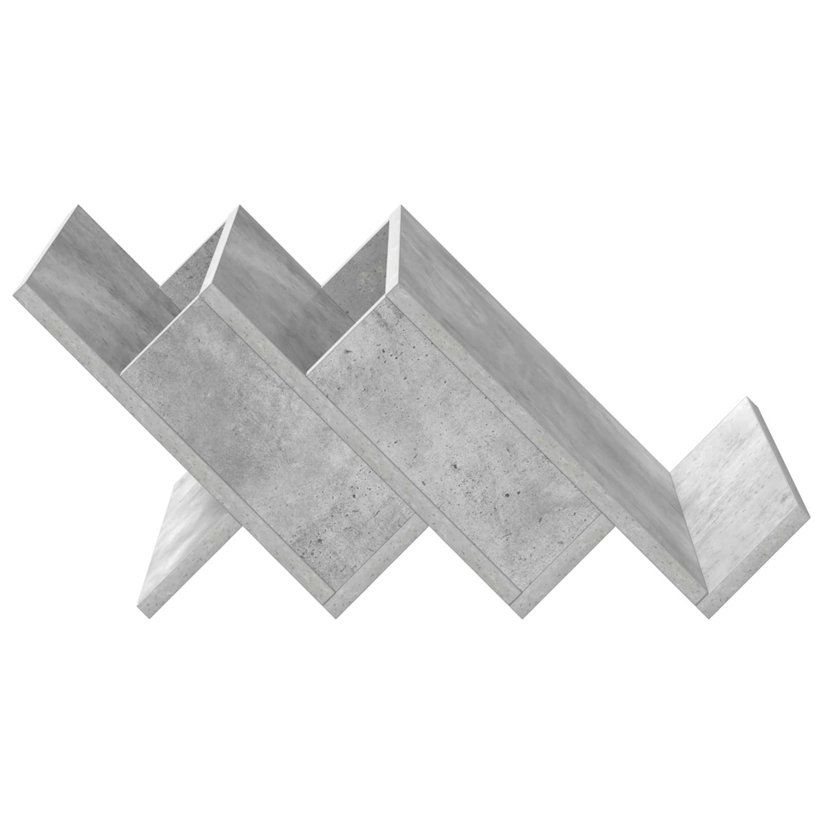 Bijzetkast Met Plank Beton Grijs 57,5 X 40 X 42 Cm Bewerkt Hout 40 x 53 x 28,5 cm Betongrijs