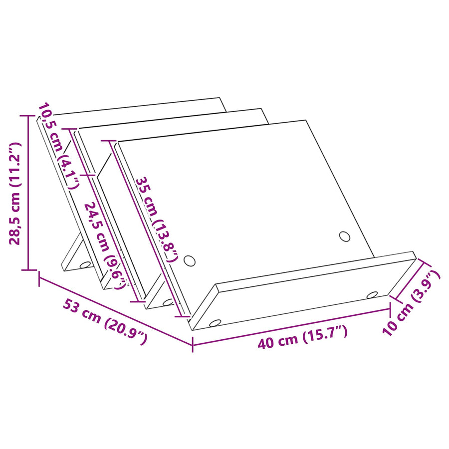 Bijzetkast Met Plank Beton Grijs 57,5 X 40 X 42 Cm Bewerkt Hout 40 x 53 x 28,5 cm Betongrijs