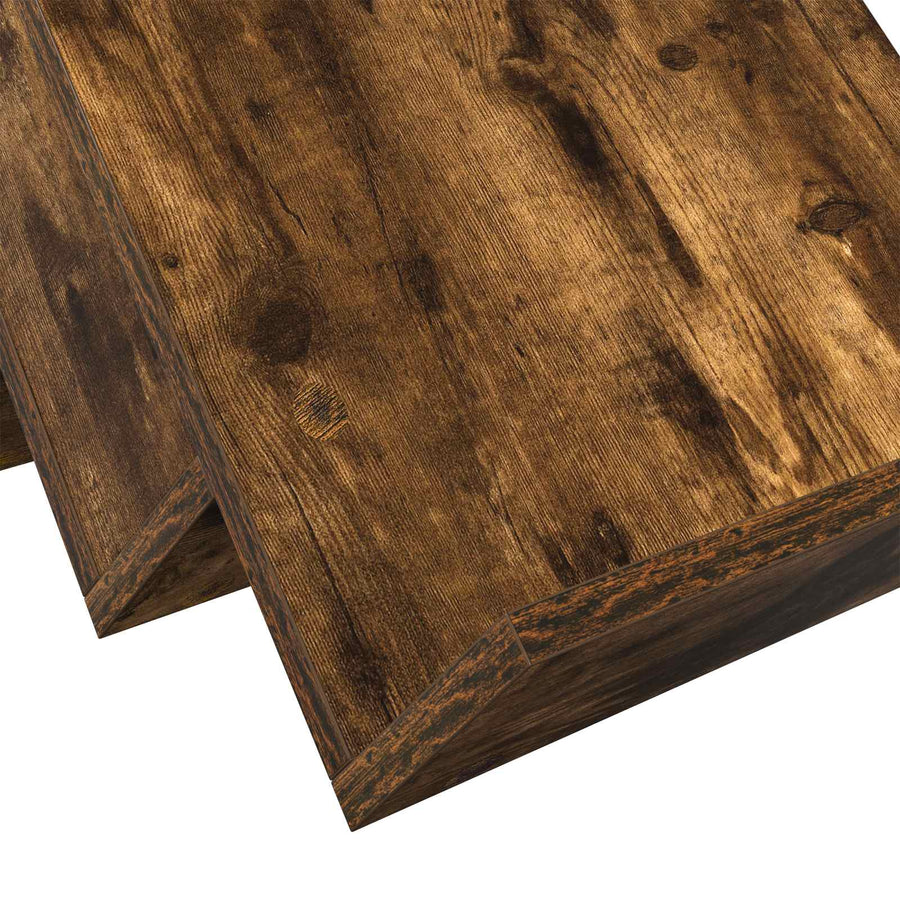 Bijzetkast 57,5 X 40 X 42 Cm Bewerkt Hout 40 x 53 x 28,5 cm Gerookt eiken