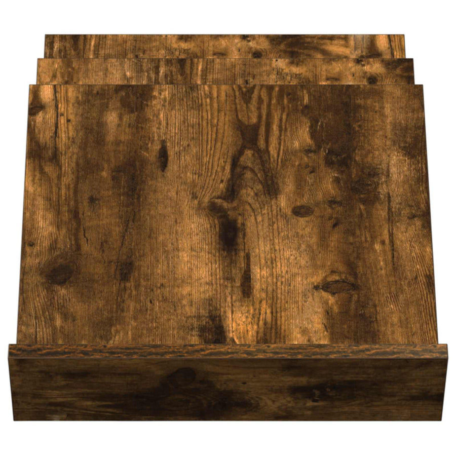 Bijzetkast 57,5 X 40 X 42 Cm Bewerkt Hout 40 x 53 x 28,5 cm Gerookt eiken