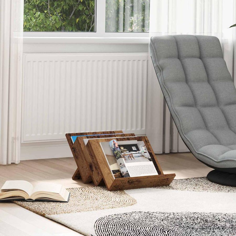 Bijzetkast Met Plank Oudhout 57,5 X 40 X 42 Cm Bewerkt Hout 40 x 53 x 28,5 cm Oud hout