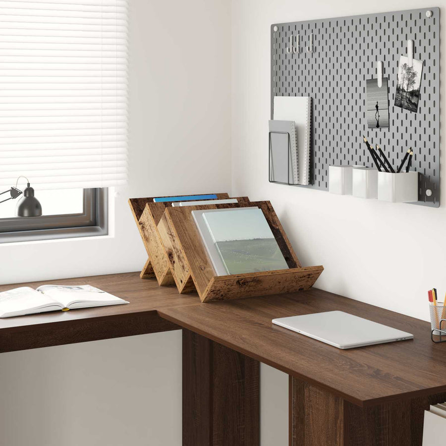 Bijzetkast Met Plank Oudhout 57,5 X 40 X 42 Cm Bewerkt Hout 40 x 53 x 28,5 cm Oud hout