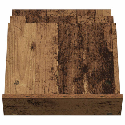 Bijzetkast Met Plank Oudhout 57,5 X 40 X 42 Cm Bewerkt Hout 40 x 53 x 28,5 cm Oud hout