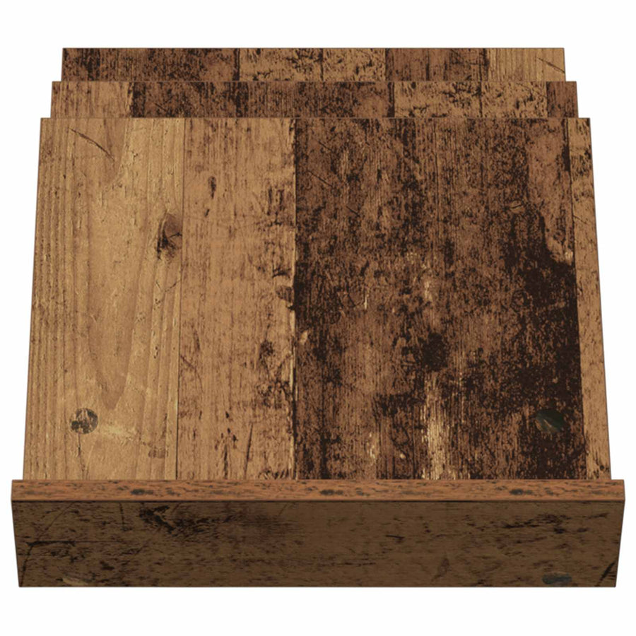 Bijzetkast Met Plank Oudhout 57,5 X 40 X 42 Cm Bewerkt Hout 40 x 53 x 28,5 cm Oud hout
