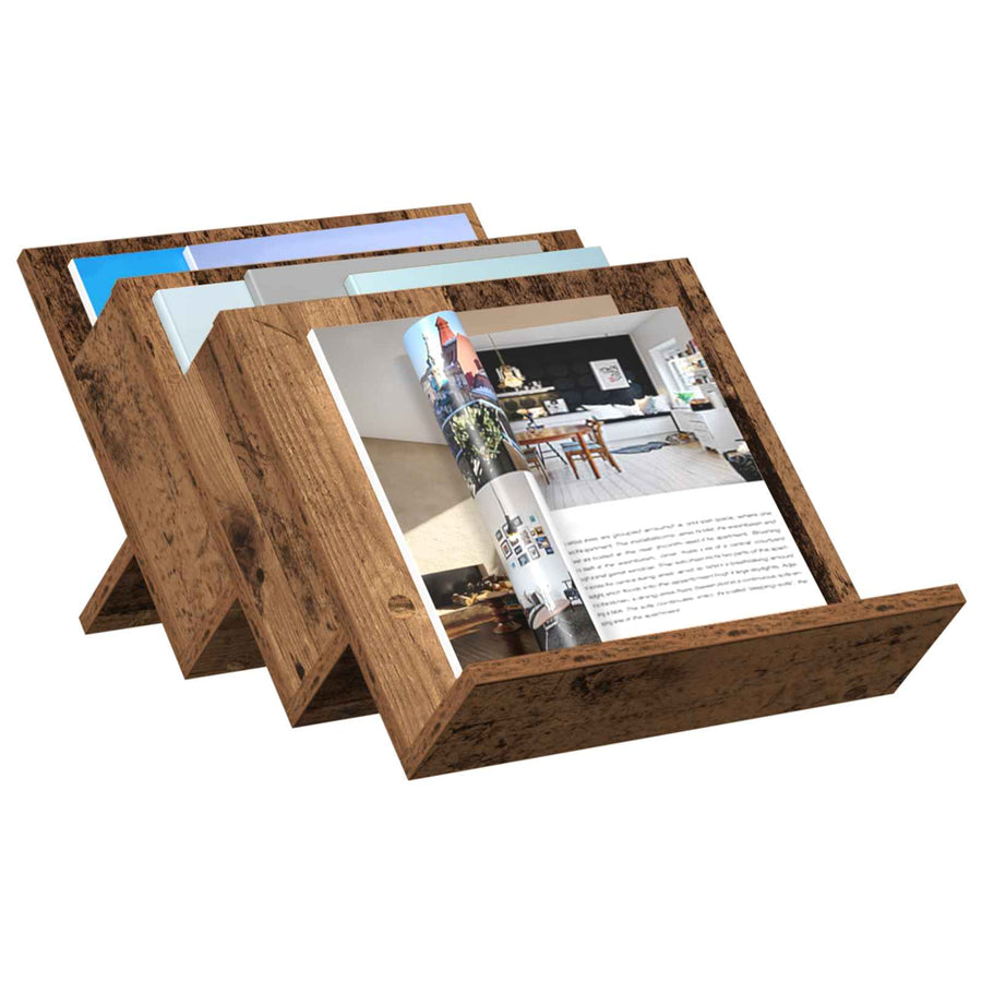 Bijzetkast Met Plank Oudhout 57,5 X 40 X 42 Cm Bewerkt Hout 40 x 53 x 28,5 cm Oud hout