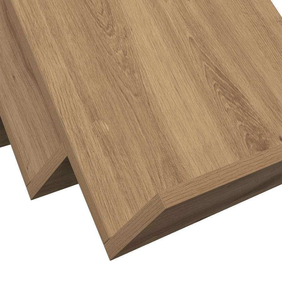 Bijzetkast Artisan Eiken 57,5 X 40 X 42 Cm Bewerkt Hout 40 x 53 x 28,5 cm artisanaal eikenkleurig