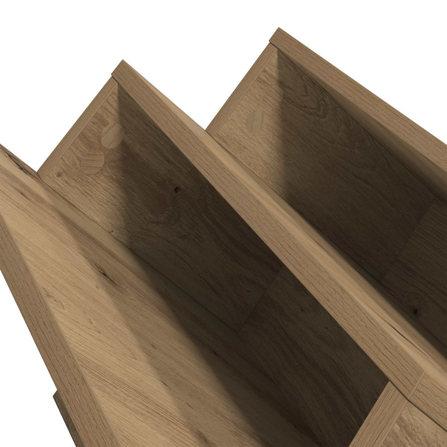Bijzetkast Artisan Eiken 57,5 X 40 X 42 Cm Bewerkt Hout 40 x 53 x 28,5 cm artisanaal eikenkleurig
