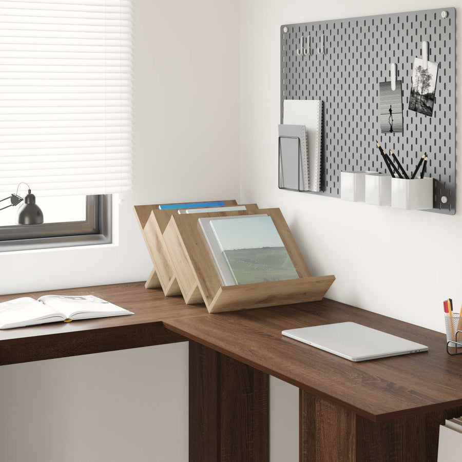 Bijzetkast Artisan Eiken 57,5 X 40 X 42 Cm Bewerkt Hout 40 x 53 x 28,5 cm artisanaal eikenkleurig