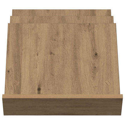Bijzetkast Artisan Eiken 57,5 X 40 X 42 Cm Bewerkt Hout 40 x 53 x 28,5 cm artisanaal eikenkleurig
