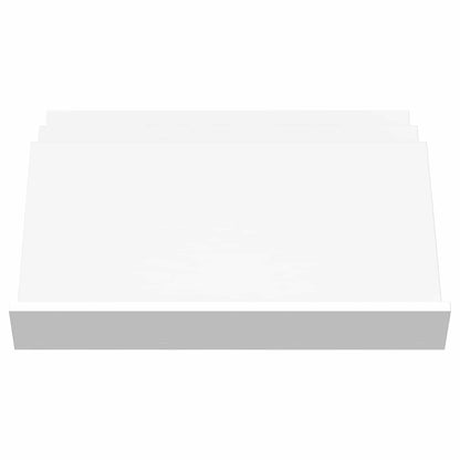 Bijzetkast Met Plank 65 X 57,5 X 42 Cm Bewerkt Hout 65 x 53 x 28,5 cm Wit