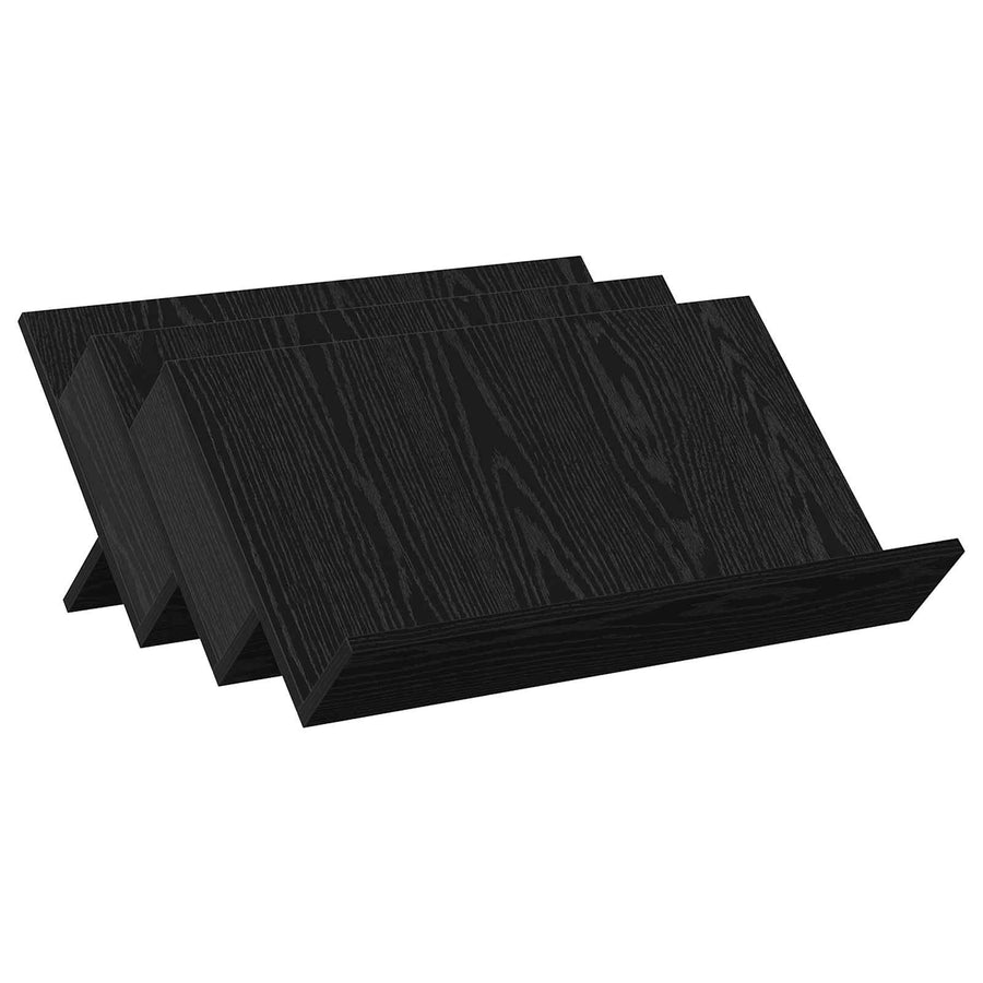Bijzetkast Met Plank 65 X 57,5 X 42 Cm Bewerkt Hout 65 x 53 x 28,5 cm Zwart eiken