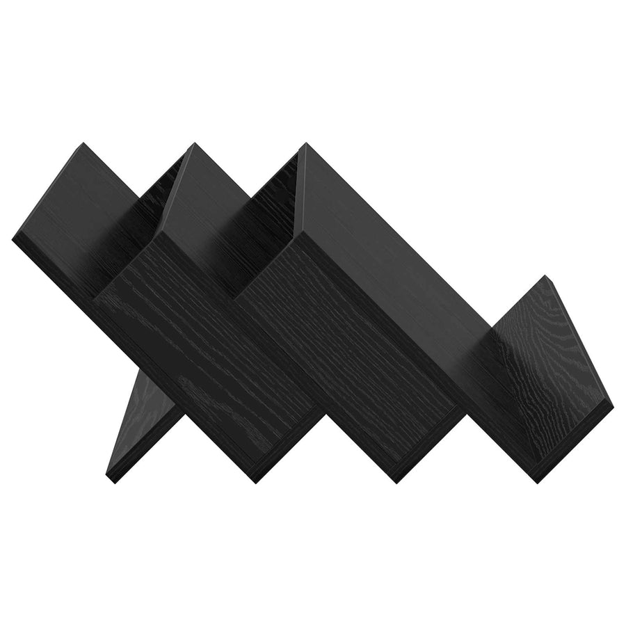Bijzetkast Met Plank 65 X 57,5 X 42 Cm Bewerkt Hout 65 x 53 x 28,5 cm Zwart eiken