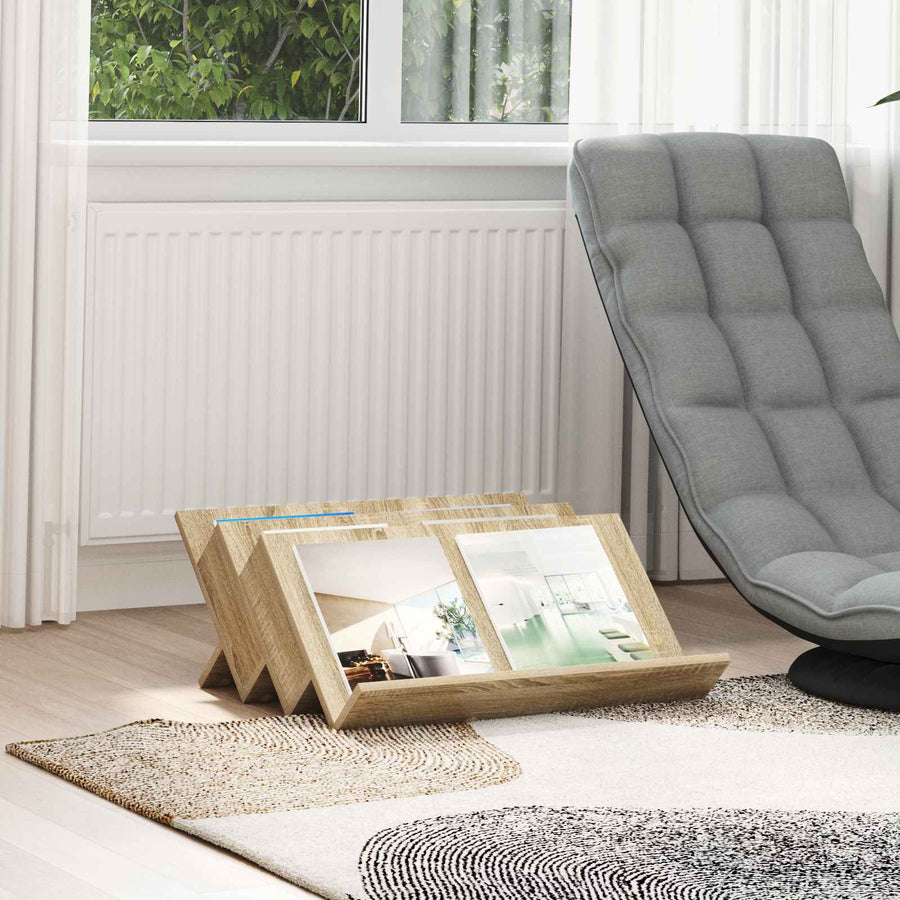 Bijzetkast 65 X 57,5 X 42 Cm Bewerkt Hout 65 x 53 x 28,5 cm Sonoma eiken