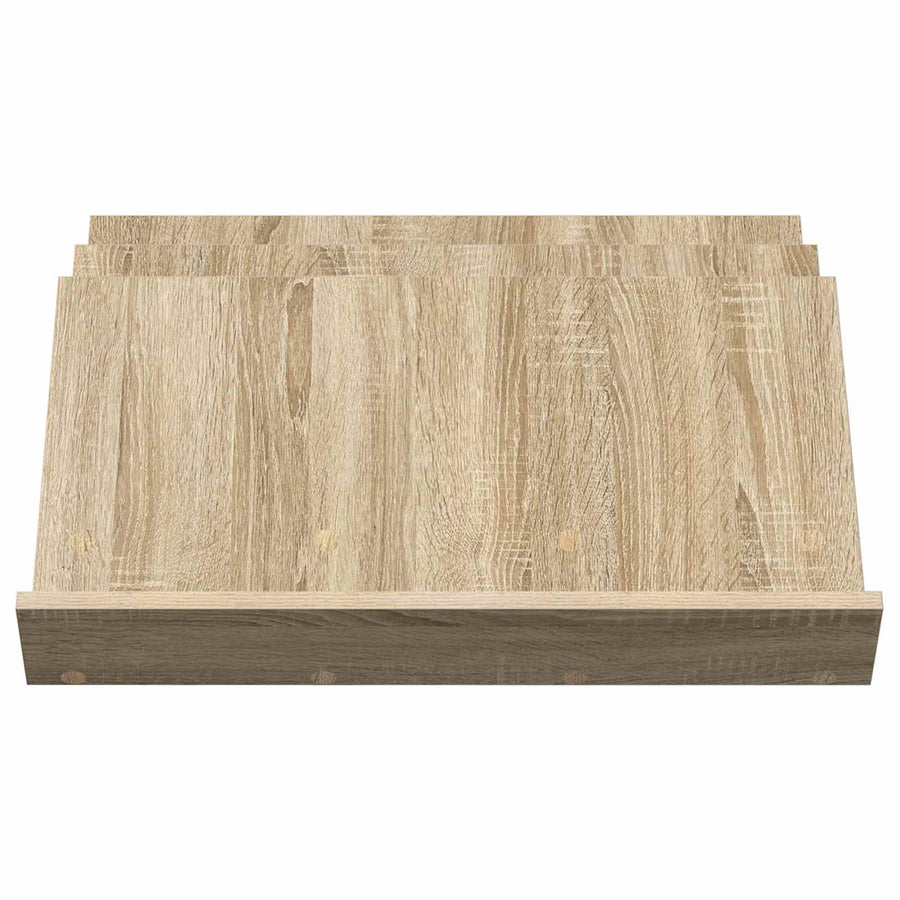 Bijzetkast 65 X 57,5 X 42 Cm Bewerkt Hout 65 x 53 x 28,5 cm Sonoma eiken