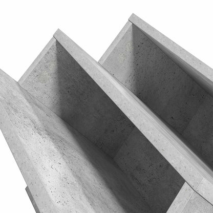 Bijzetkast Met Plank Beton Grijs 65 X 57,5 X 42 Cm Bewerkt Hout 65 x 53 x 28,5 cm Betongrijs